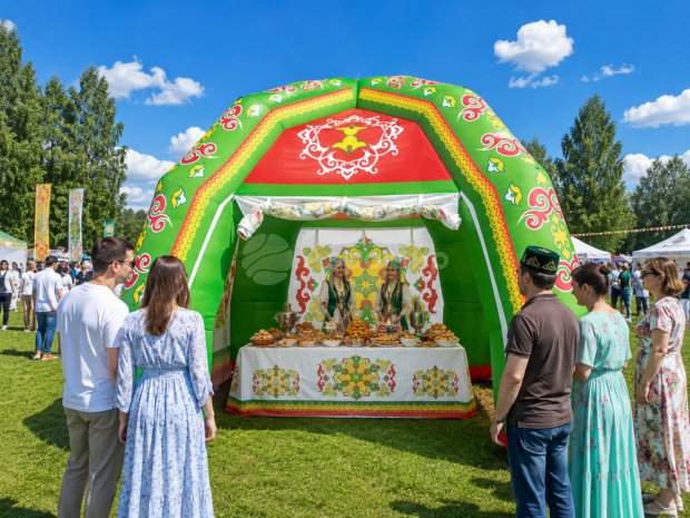 Надувная палатка Лайт — с нанесением печати