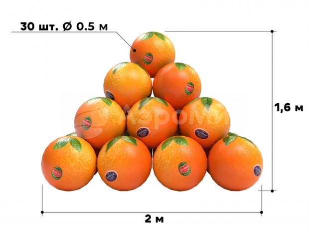 Пирамидка из мячиков