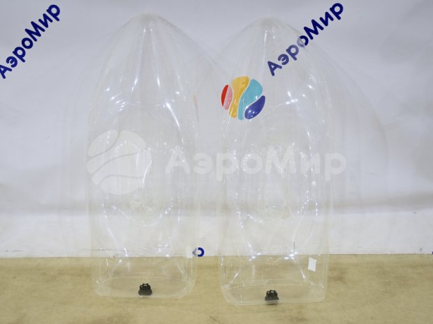 Прозрачные надувные лыжи