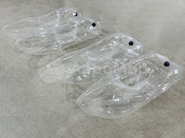 Прозрачные надувные лыжи