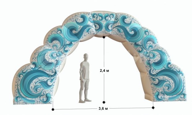 Надувная арка Мороз