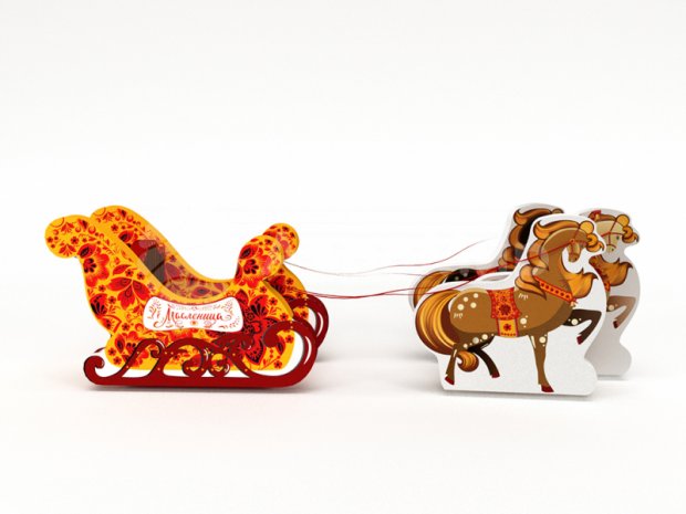 Мягкий сани для фотозоны