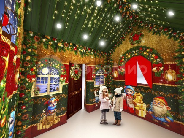 Сказочный домик Деда Мороза