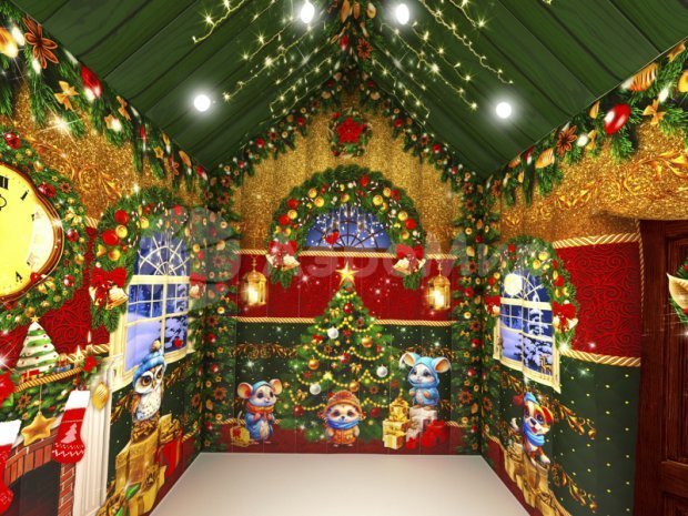 Сказочный домик Деда Мороза