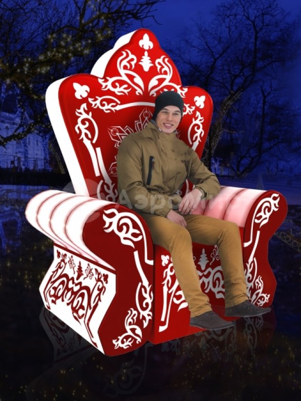 Сказочный трон Деда Мороза