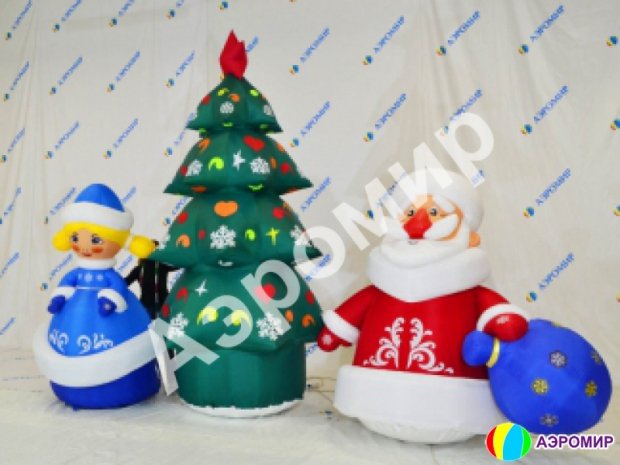 Комплект «Дед Мороз, Снегурочка, Елка» стандарт