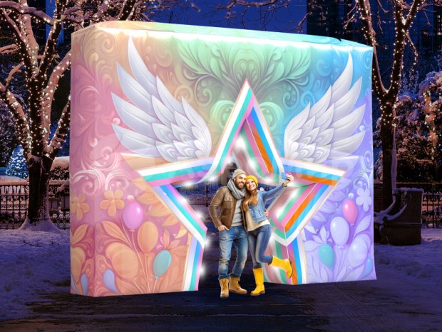 Стена со звездой