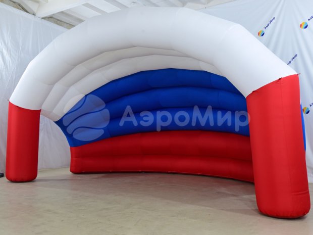 Ракушка 3 надувная сцена