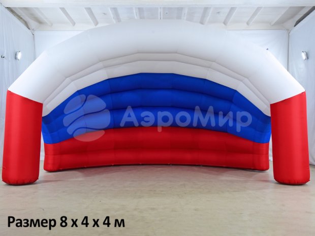Ракушка 3 надувная сцена