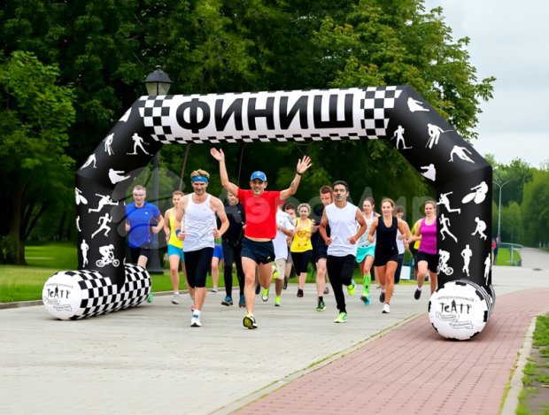 Трапеция на опорах, полноцветная