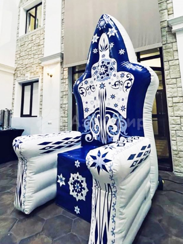Надувной трон Деда Мороза