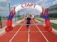 Круглая арка лайт на опорах с лентой
