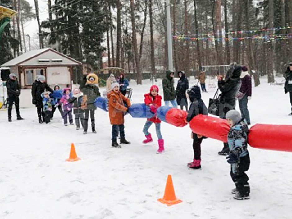 Командный игровой реквизит Канат-сосиска для эстафет спортивных состязаний