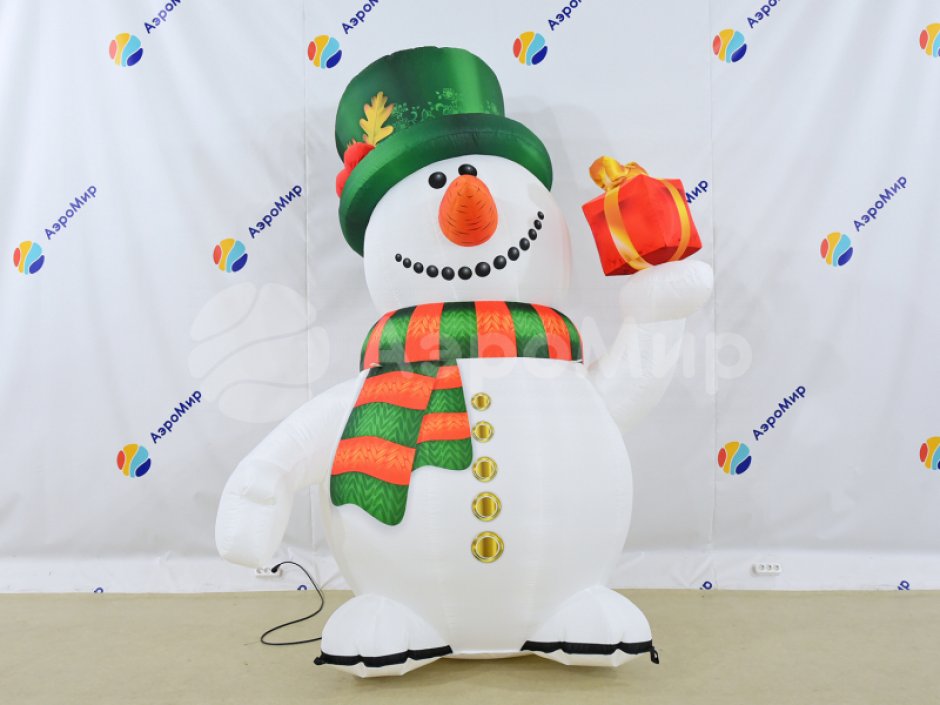 Надувной Снеговик Премиум 2.0 для оформления праздничной площадки