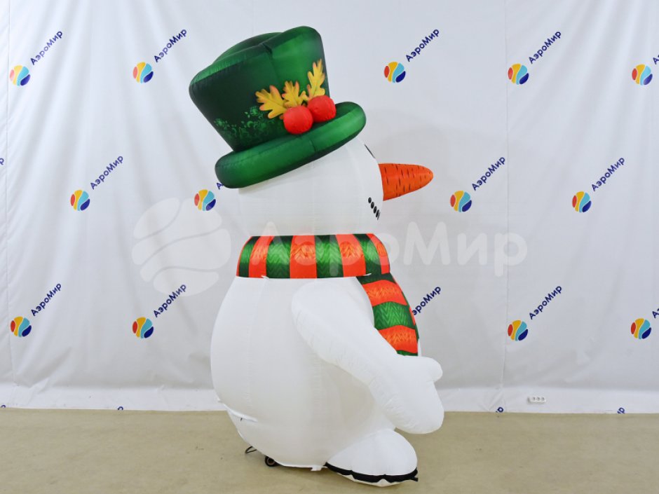 Надувной Снеговик Премиум 2.0 для оформления праздничной площадки