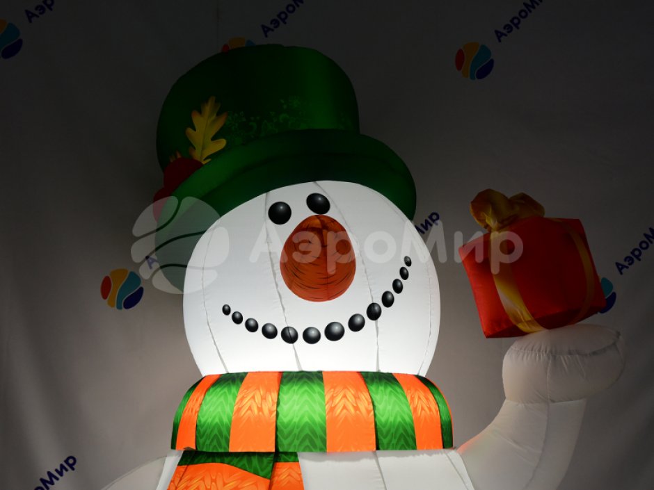 Надувной Снеговик Премиум 2.0 для оформления праздничной площадки