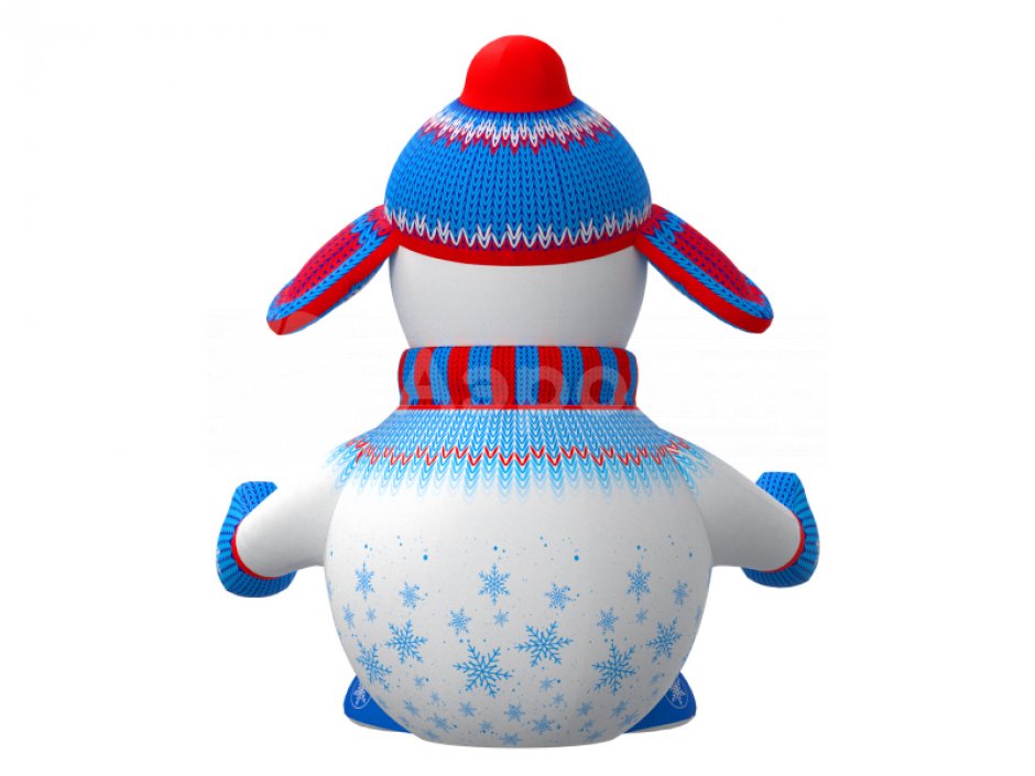 Надувной снеговик Стандарт 2.0 для улицы с подсветкой