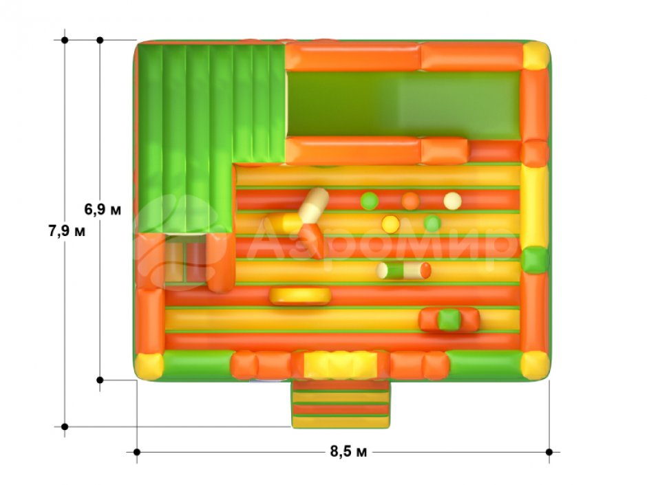 Детский надувной батут «Радость»