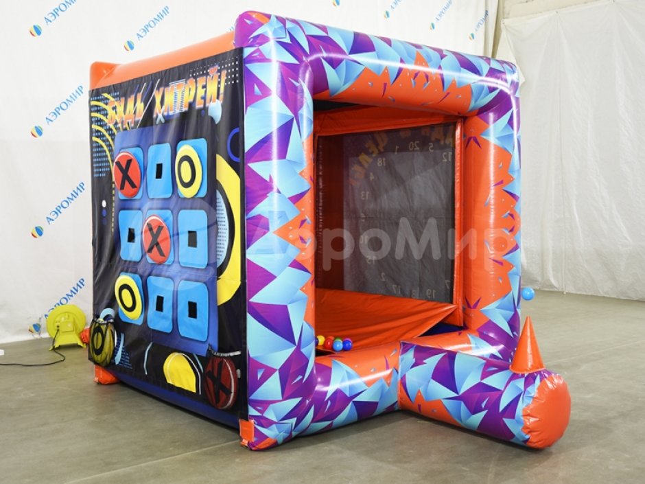 3 в кубе — игровой аттракцион бейсбол, крестики-нолики и дартс