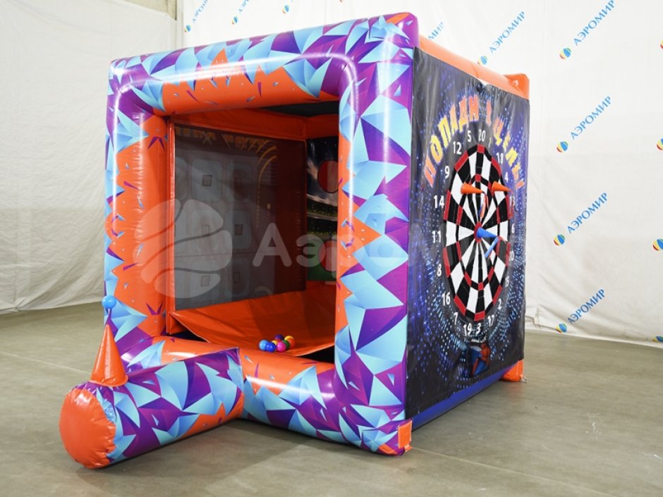 3 в кубе — игровой аттракцион бейсбол, крестики-нолики и дартс