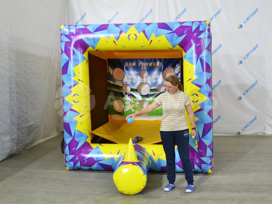 3 в кубе — игровой аттракцион бейсбол, крестики-нолики и дартс