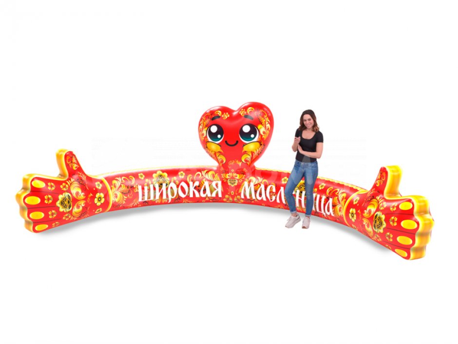 Надувная скамейка для фестивалей и ярмарок