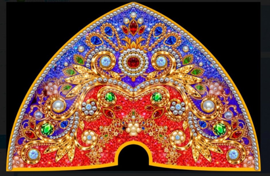 Мега кокошник  — масштабный игровой реквизит в народном стиле