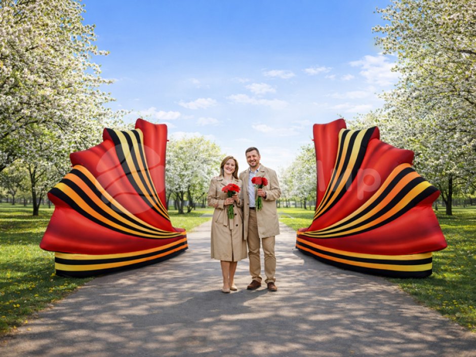 Веерная арка на 9 Мая