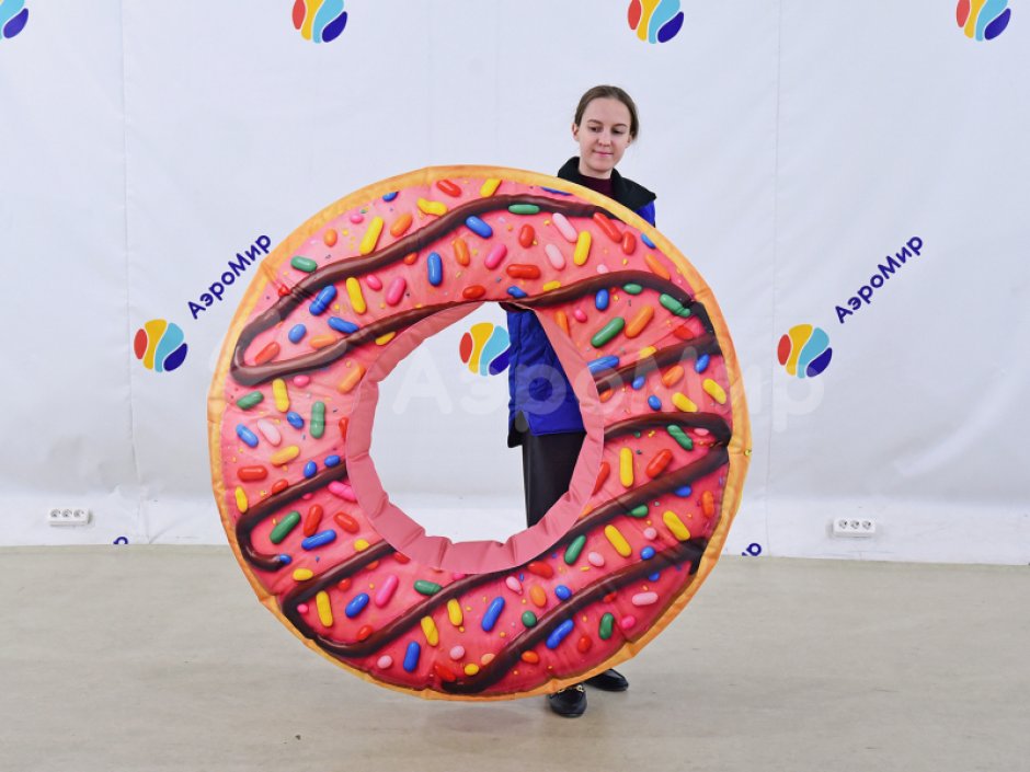 Пончик-подушка — яркий и легкий реквизит для шоу, игры и развлечений