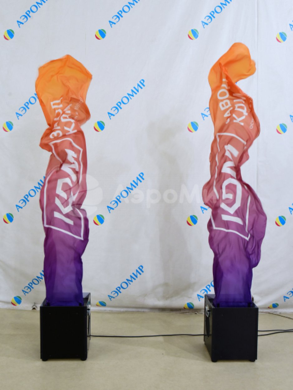 Имитация пламени с нанесением логотипа и фирменного стиля