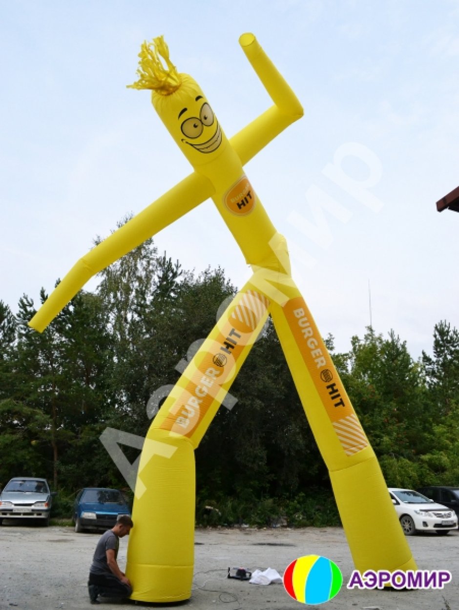 Трубчатый человечек — воздушные танцоры трубчатой формы