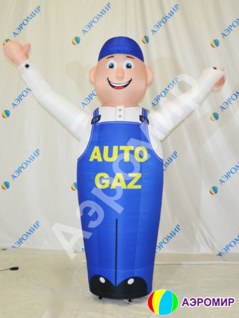 Надувная фигура с машущей рукой