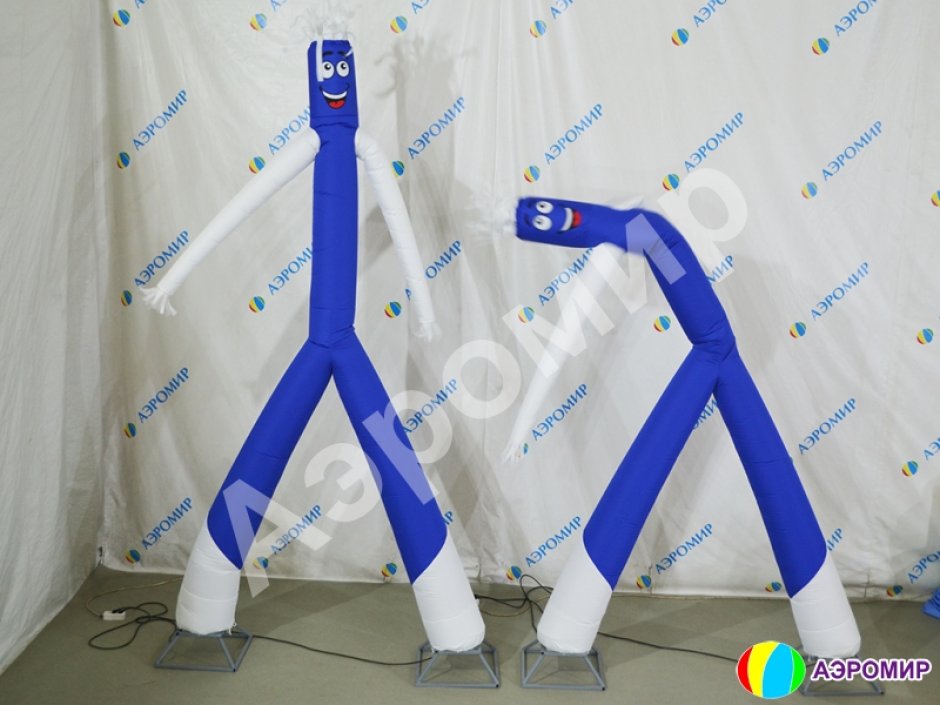 Аэромен на двух ногах — простой, без логотипов, цветная оболочка из ткани
