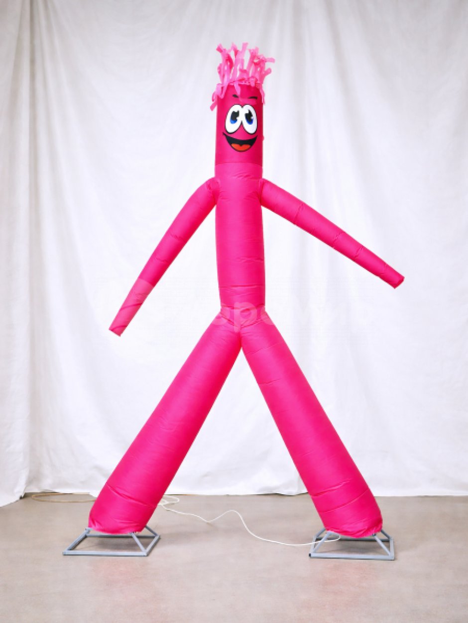 Надувной аэромен простой формы розовый