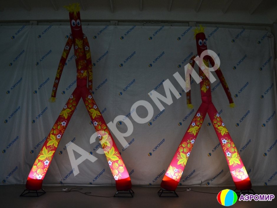 Аэромен Хохлома — яркий орнамент, на одной или двух ногах