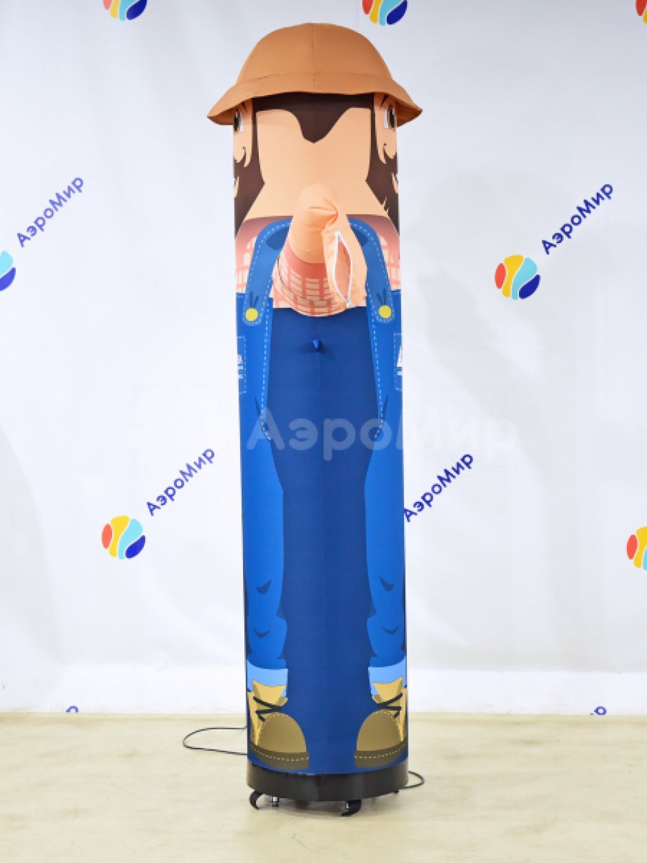 Аэромен машет рукой сложной стилизованной формы для любых отраслей бизнеса