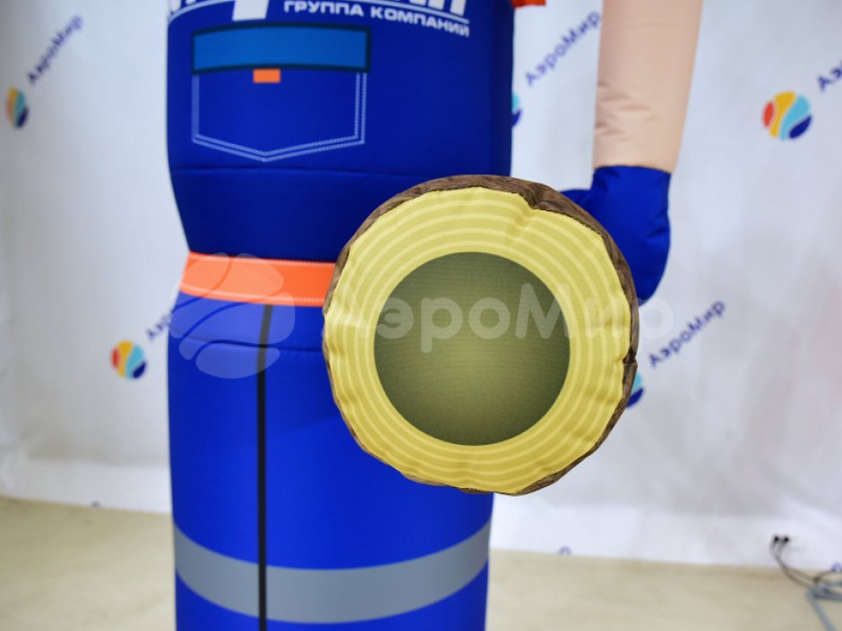 Аэромен машет рукой сложной стилизованной формы для любых отраслей бизнеса