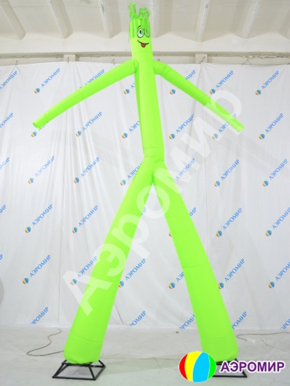 Аэромен на двух ногах — простой, без логотипов, цветная оболочка из ткани