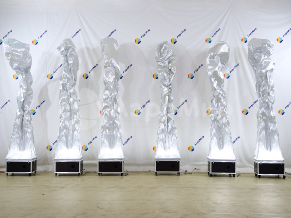 Аэродекор «пламя» для городского мероприятия