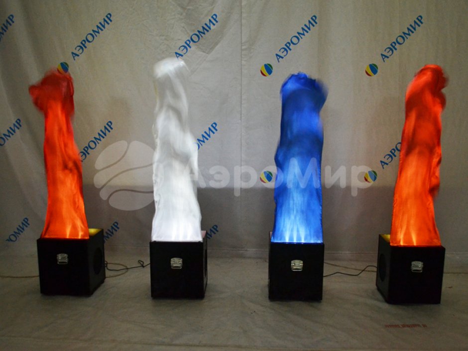 Имитация пламени — однотонный материал (без печати) либо полноцвет