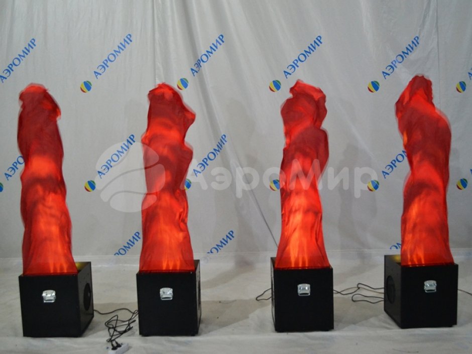 Имитация пламени — торжественное оформление 9 мая