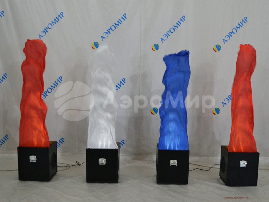 Имитация пламени — однотонный материал (без печати) либо полноцвет