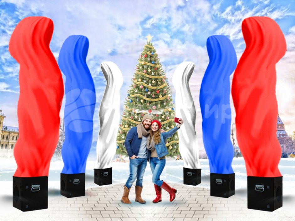 Аэрофонтан — динамическая фигура, имитирующее холодное пламя