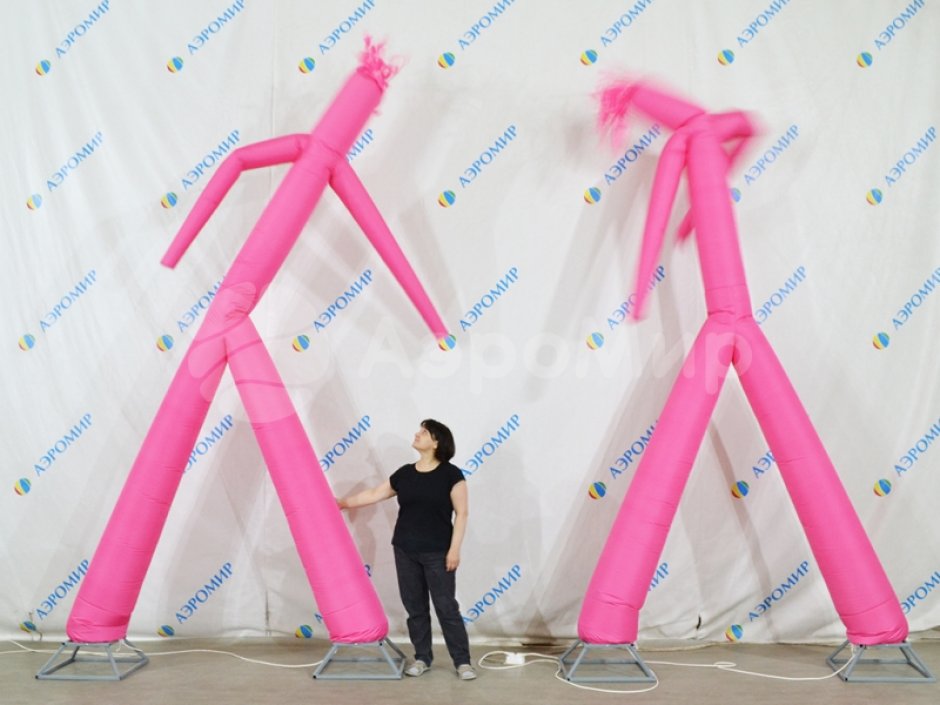 Аэромен на двух ногах — простой, без логотипов, цветная оболочка из ткани