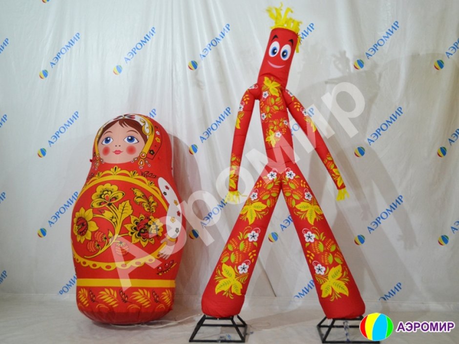 Аэромен Хохлома — яркий орнамент, на одной или двух ногах