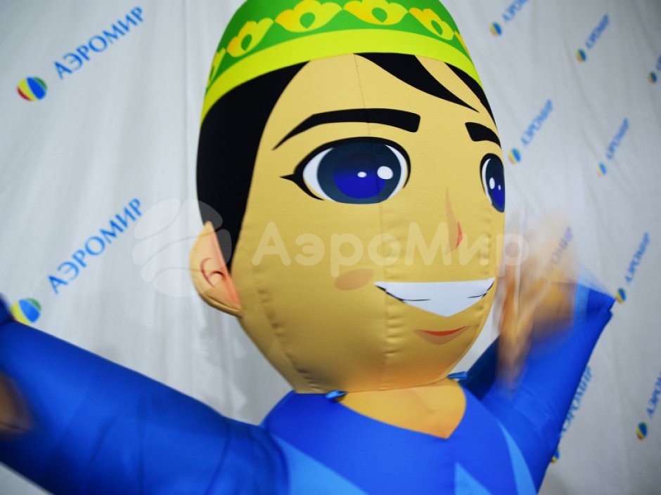 Аэромен машет рукой сложной стилизованной формы для любых отраслей бизнеса