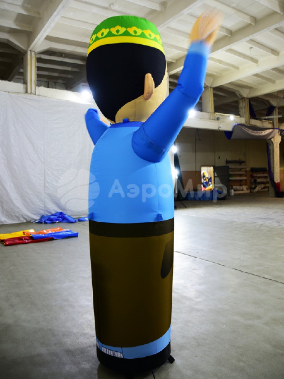 Аэромен машет рукой сложной стилизованной формы для любых отраслей бизнеса