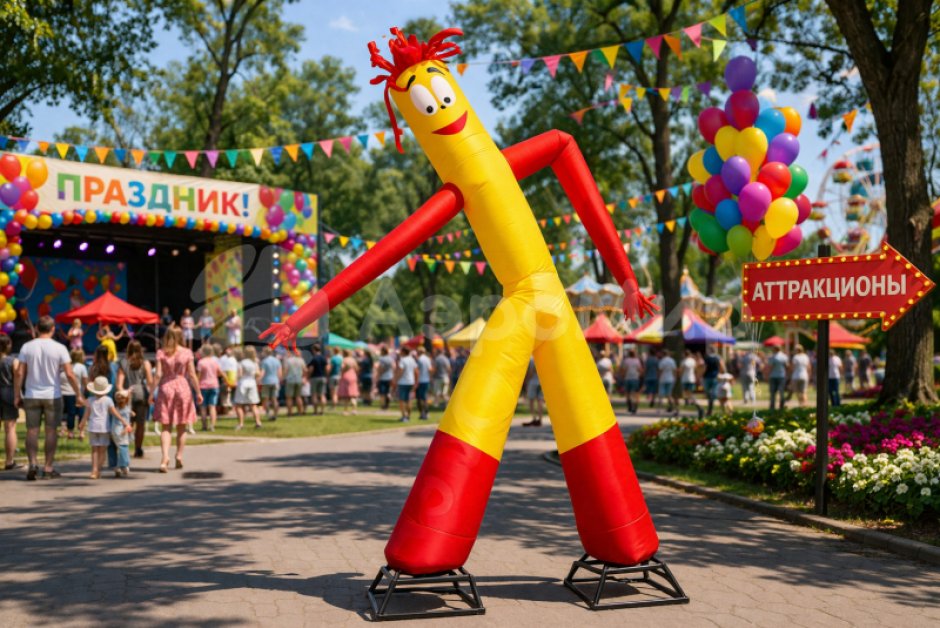 Аэромен на двух ногах рекламная фигура