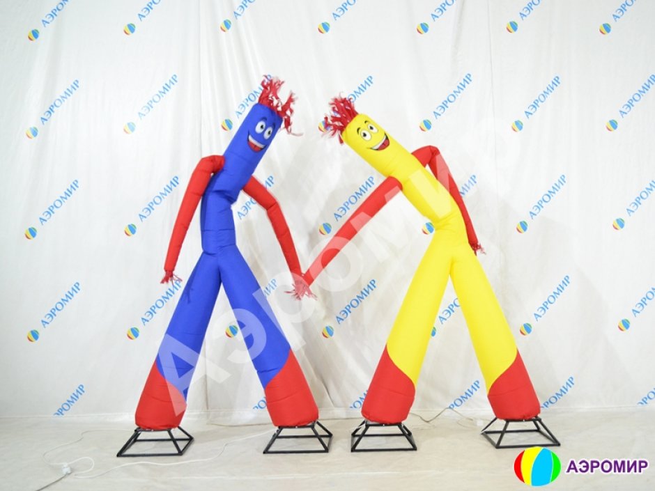 Аэромен на двух ногах — простой, без логотипов, цветная оболочка из ткани