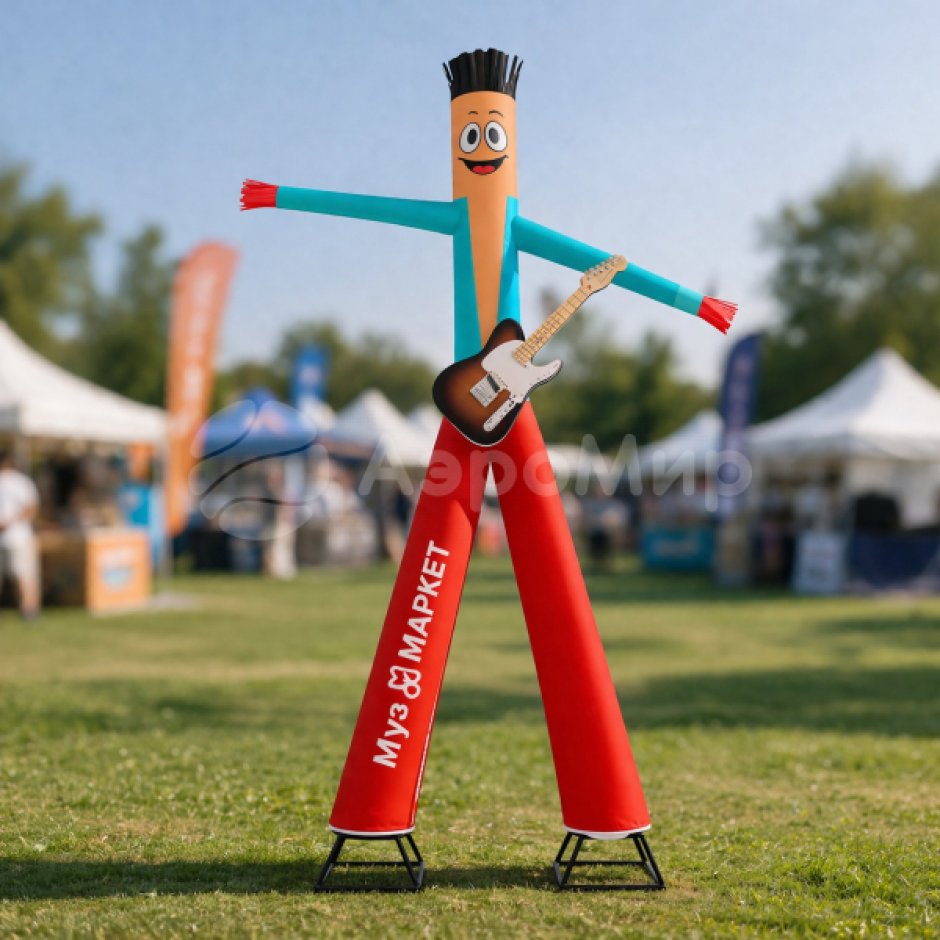 Аэромен на двух ногал с декором с гитарой